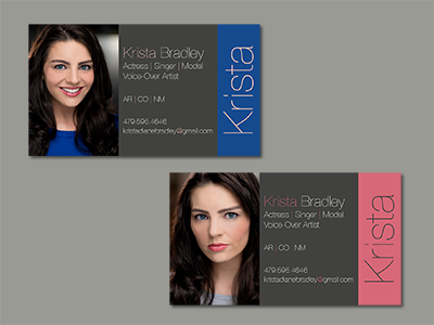 Krista Bradley Business Cards branding business business card business cards design