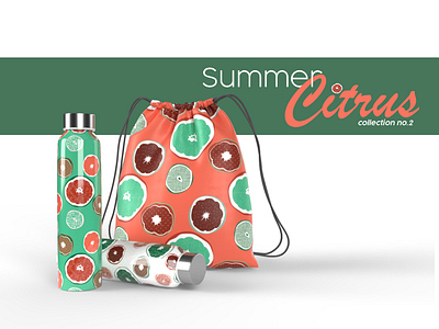 Summer Citrus no.2 pattern print product design