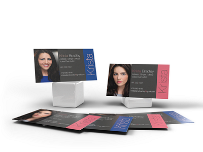 Business card design display