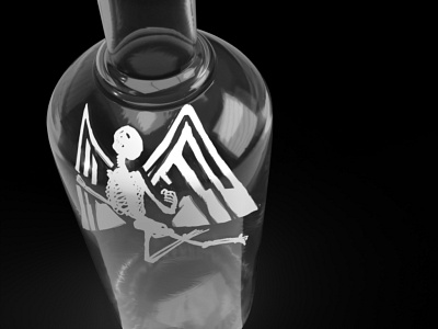 Metal Spirits Logo, Close-Up 3d adobe dimension branding illustration