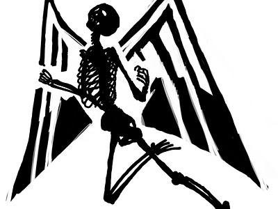 Metal Spirits Logo, sketch branding illustration