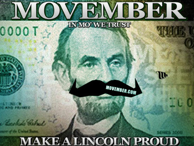 Movember - 5 Dollar Bill