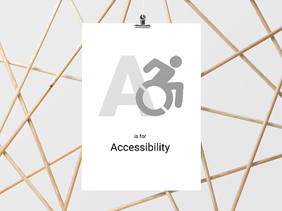 ABCs of UX - Accessibility icon illustration ux