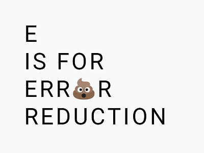 ABCs of UX - Error Reduction graphic design ux