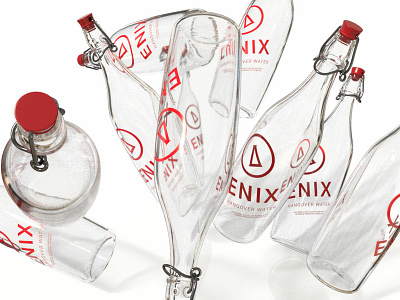 Enix Hangover Water - Strike, Side 3d adobe dimension branding