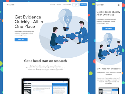 Considdr Website Redesign mobile responsive design website