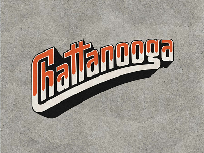 Chattanooga Custom Type chattanooga print typography