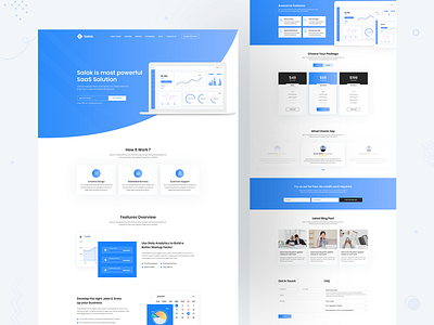 Salok - SaaS Landing Page Design