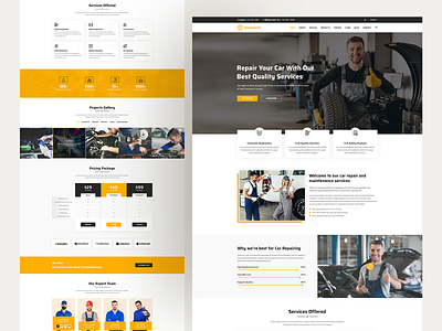 Automend-Car Repairing & Servicing Landing Page