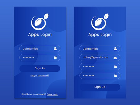 Apps Login Page by md sabuj mia on Dribbble