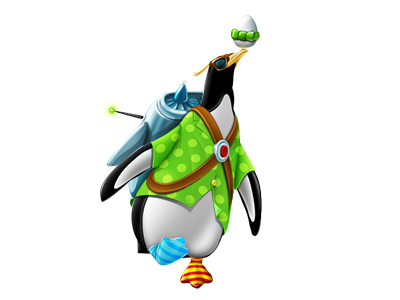 Custom Penguin egg jet puck penguin rocket shirt socks