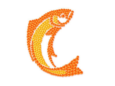 Logo caviar caviar fish logo