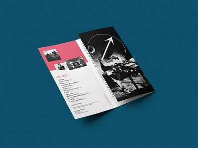 Brochure for Knobs & Wires, Synthesizer Festival brochure design design event branding graphic design type typogaphy