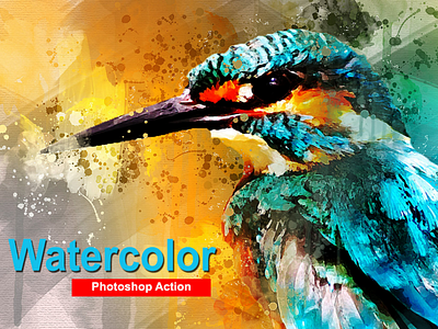 Watercolor photoshop action