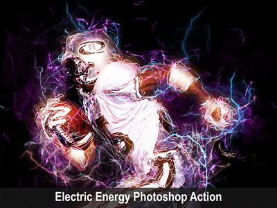 Electric Energy Photoshop Action energy envato envatomarket flyer light magic movie photo photoshop pinterest poster power sparkling trending viral