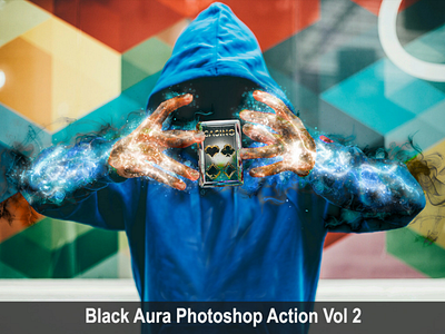 Black Aura Photoshop Action Vol 2 action add dynamize effect envatomarket flyer grapichriver movie photoshop poster trending viral
