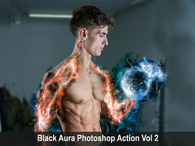 Black aura photoshop action vol 2 action add aura black dynamize effect envatomarket flyer grapichriver movie photoshop poster power trending viral