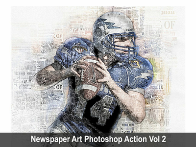 Newspaper Art Photoshop Action Vol 2