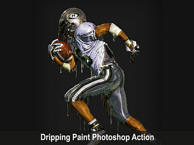 Dripping paint photoshop action