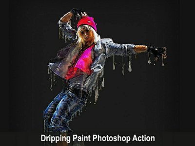 Dripping paint photoshop action action amazing art envato envatomarket excelent flyer grapichriver paint photoshop poster