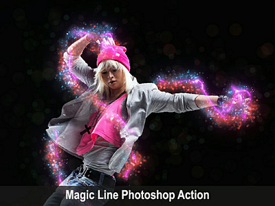 Magic line photoshop action action add amazing aura envato envatomarket fantastic flyer graphicriver magic ons photo photoshop power