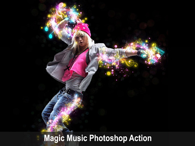 Magic music photoshop action