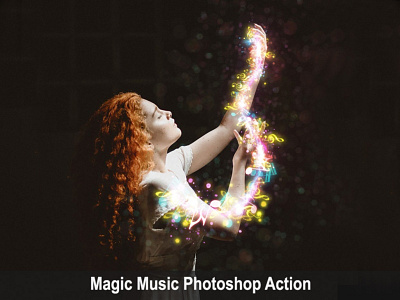 Magic music photoshop action