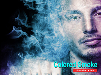 Amazing Colored Smoke Photoshop Action