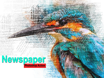 Amazing Newspaper Photoshop Action abstract actions contemporary design letter newspaper paper photo effect photo effects photoshop professional template text texture tutorial typography