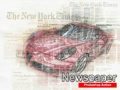 Amazing Newspaper Art Photoshop Action action art envato envatomarket news newspaper photoshop trending viral