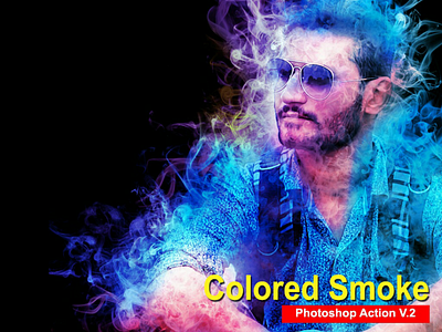 Amazing Colored Smoke Photoshop Action