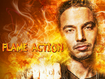 Amazing Flame Photoshop Action action envato envatomarket fire graphicdesigner graphicriver hero photoshop power super trending viral