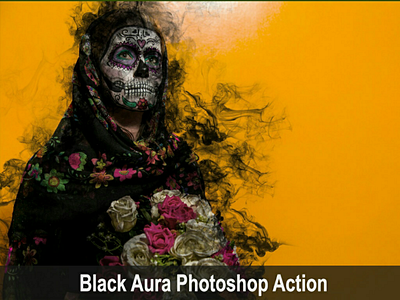 Amazing Black Aura Photoshop Action action aura black envato envatomarket graphicdesigner graphicriver halloween photoshop trending viral