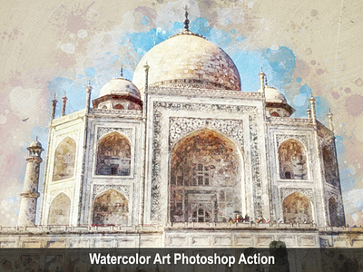 Amazing Watercolor Art Photoshop Action Vol 2