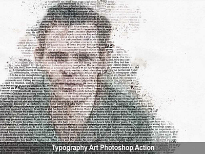 Amazing Typography Art Photoshop Action action art envato envatomarket graphicdesigner graphicriver journal newspaper photoshop trending typography viral