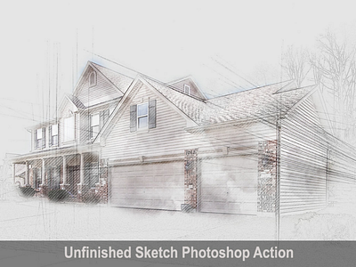 Amazing Unfinished Sketch Photoshop Action