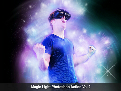 Amazing Magic Light Photoshop Action Vol 2 action envato envatomarket graphicdesigner graphicriver light magic photoshop trending viral