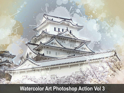 Watercolor Art Photoshop Action Vol 3 action art envato envatomarket graphicdesigner graphicriver paintingart photoshop sketch trending viral watercolor