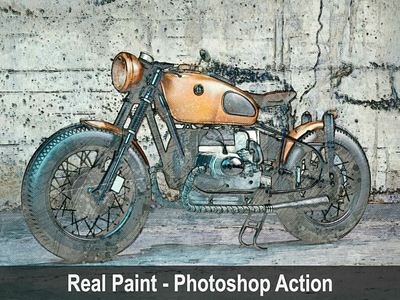 Amazing Real Paint - Photoshop Action action art envato envatomarket graphicdesigner graphicriver paintingart photoshop sketch trending viral watercolor