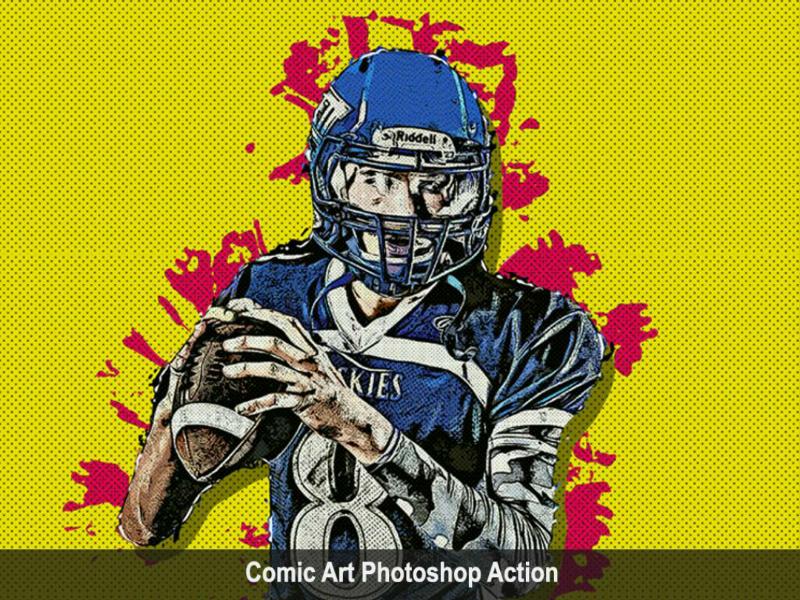 Comic Art Photoshop Action watercolor viral trending sketch photoshop graphicriver graphicdesigner envatomarket envato comic art action