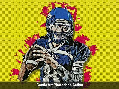 Comic Art Photoshop Action action art comic envato envatomarket graphicdesigner graphicriver photoshop sketch trending viral watercolor