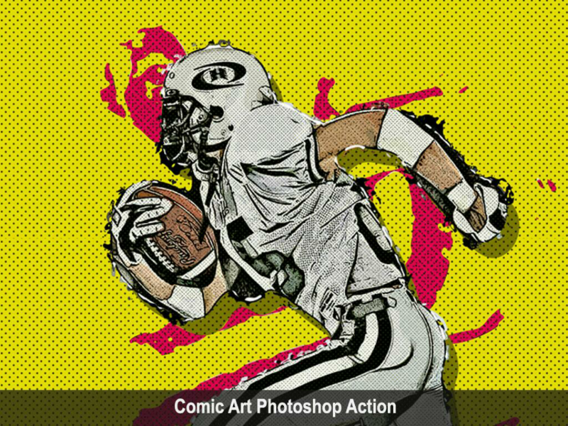 Comic Art Photoshop Action watercolor viral trending sketch photoshop graphicriver graphicdesigner envatomarket envato comic art action