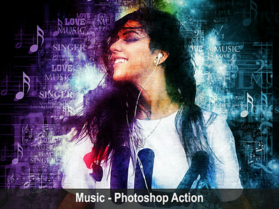 Music - Photoshop Action