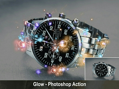 Glow - Photoshop Action action amazing art comic concert envato envatomarket flyer glow gold graphicdesigner graphicriver lightning music newspaper photoshop sparkling trending viral