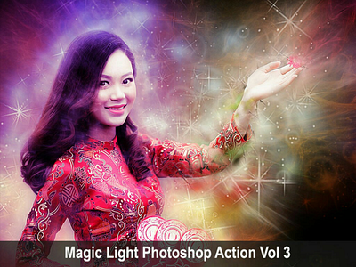 Magic Light Photoshop Action Vol 3 action amazing art concert envato envatomarket flyer glow glowing gold graphicdesigner graphicriver light lightning magic photoshop sparkling trending viral