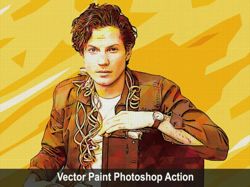Vector Paint Photoshop Action paint viral trending photoshop vector graphicriver graphicdesigner envatomarket envato comic art action