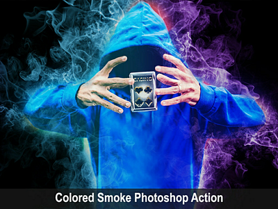 Colored Smoke Photoshop Action