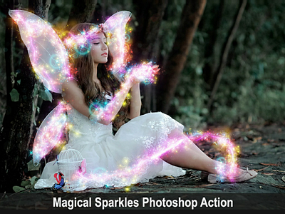 Magical Sparkles Photoshop Action energy envato envatomarket flyer light magic movie photo photoshop pinterest poster power sparkling trending viral