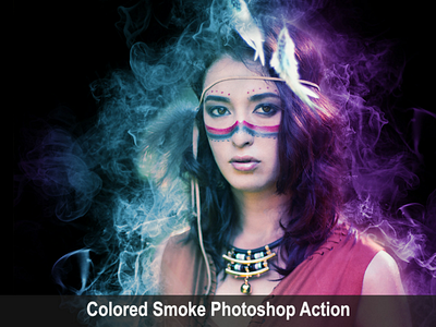 Colored Smoke Photoshop Action