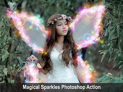 Magical Sparkles Photoshop Action energy envato envatomarket flyer light magic movie photo photoshop pinterest poster power sparkling trending viral